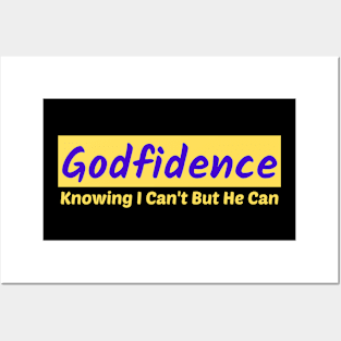 Godfidence - Christian Saying Posters and Art